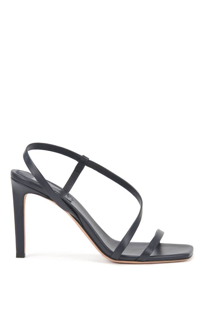 Hugo Boss High-heeled sandals Mørke Blå | u4LvsjpH