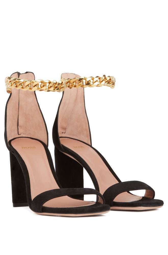 Hugo Boss High-heeled sandals Svarte | 1xrIEFjh