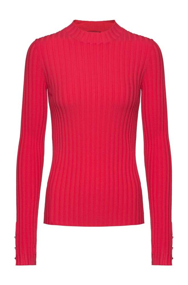 Hugo Boss High-neck sweater Rød | l6DqrkXG