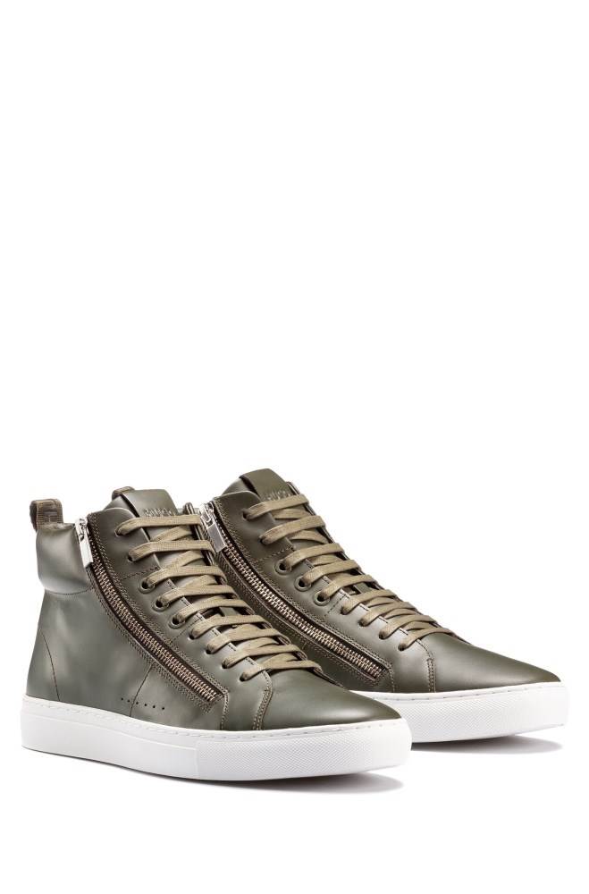 Hugo Boss High-top trainers Mørke Grønn | QKe0397G