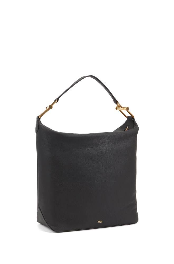 Hugo Boss Hobo bag Svarte | JZXDNnFu