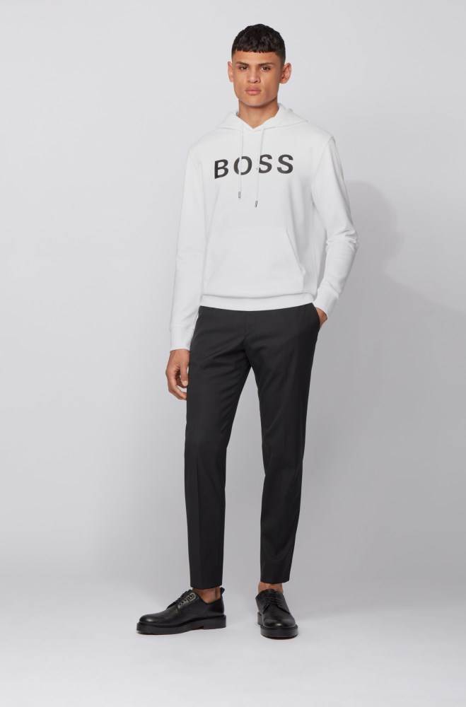 Hugo Boss Hoodie Hvite | erGMn0xp