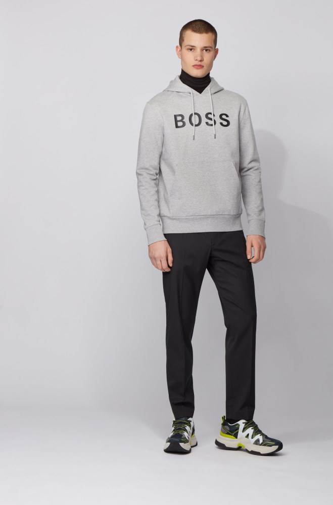 Hugo Boss Hoodie Lyse Grå | kqcoRPI0