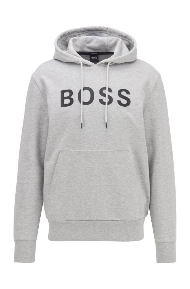 Hugo Boss Hoodie Lyse Grå | kqcoRPI0