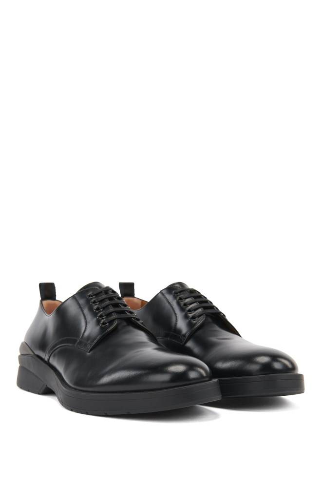 Hugo Boss Hybrid lace-up shoes Svarte | bc65VM6s