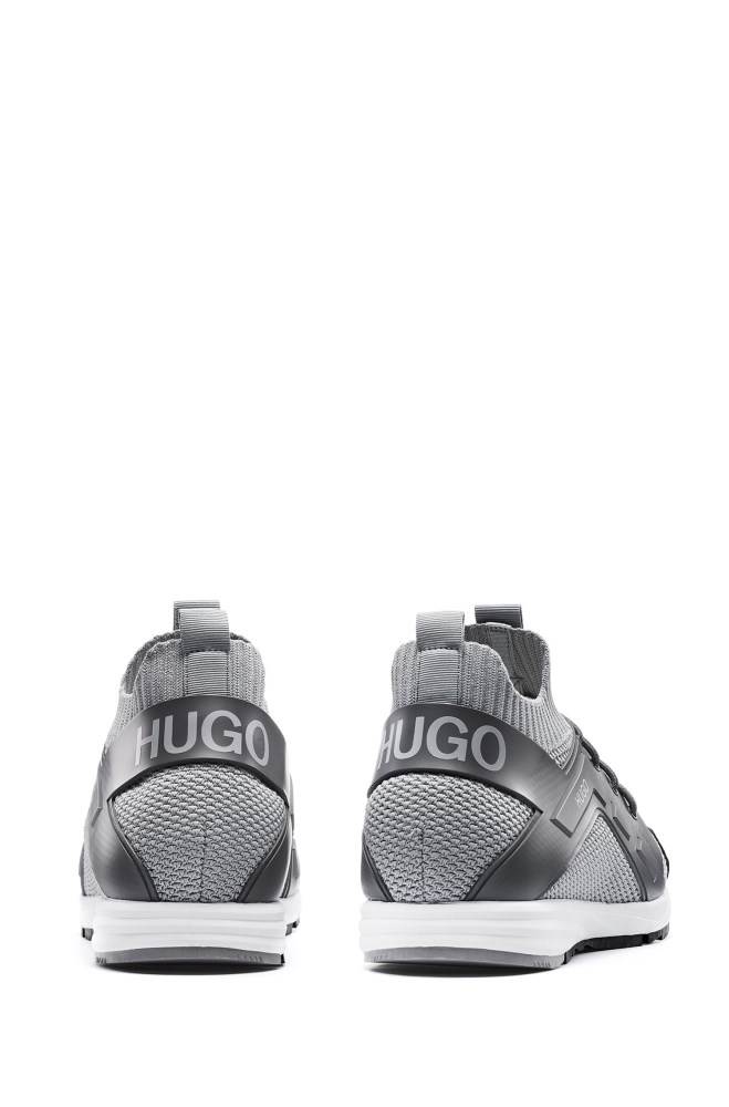 Hugo Boss Hybrid logo trainers Grå | 6Zu9JDpI