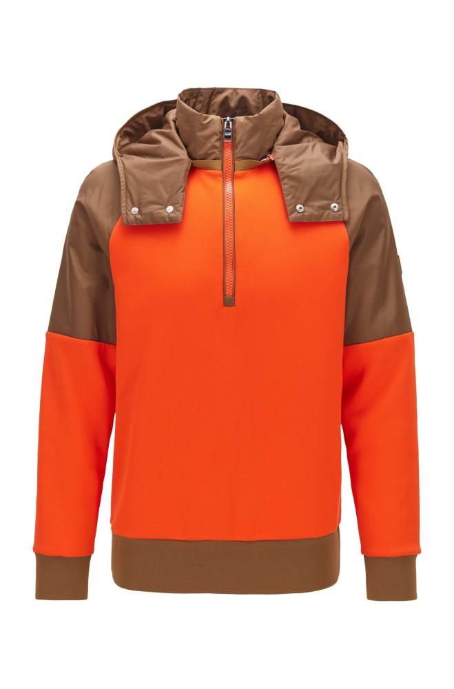 Hugo Boss Hybrid sweatshirt Oransje | 2eb0hncI