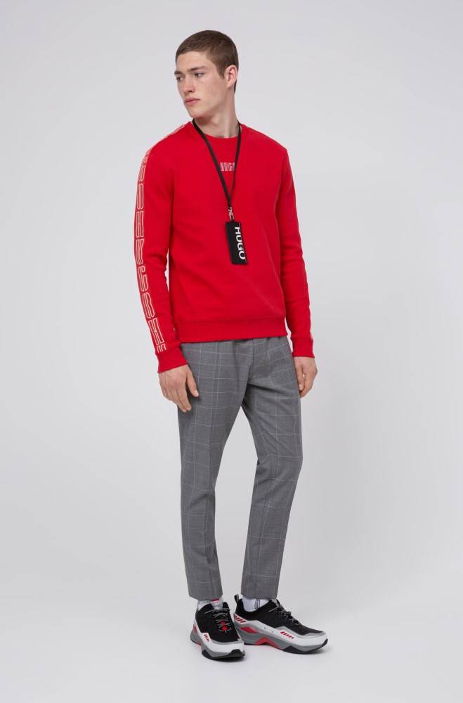 Hugo Boss Interlock-cotton sweatshirt Rosa | dN640X4n