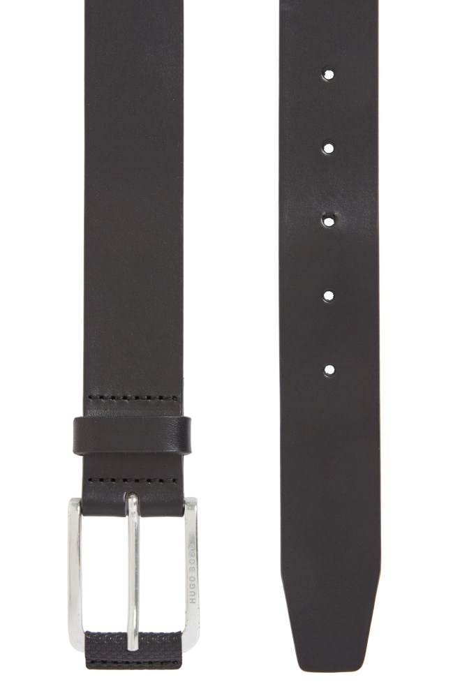 Hugo Boss Italian-leather belt Svarte | aBbTelYH