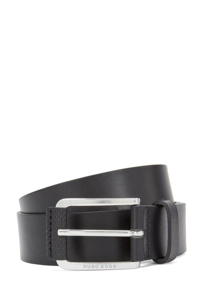 Hugo Boss Italian-leather belt Svarte | aBbTelYH