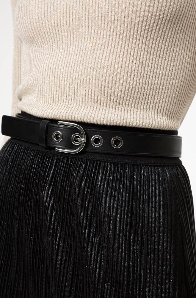 Hugo Boss Italian-leather belt Svarte | tb1lvBAV