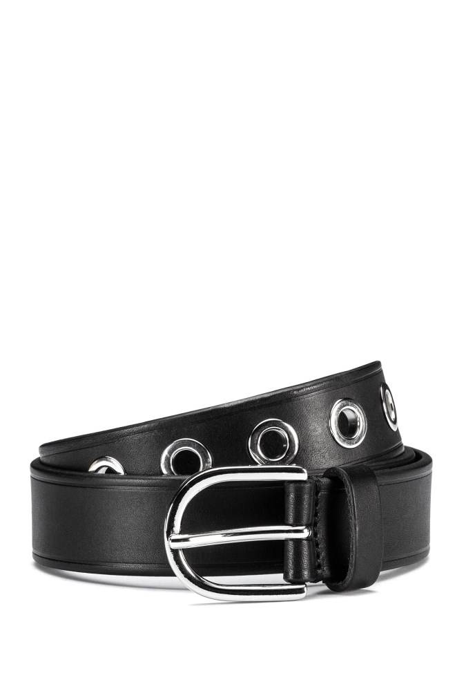 Hugo Boss Italian-leather belt Svarte | tb1lvBAV