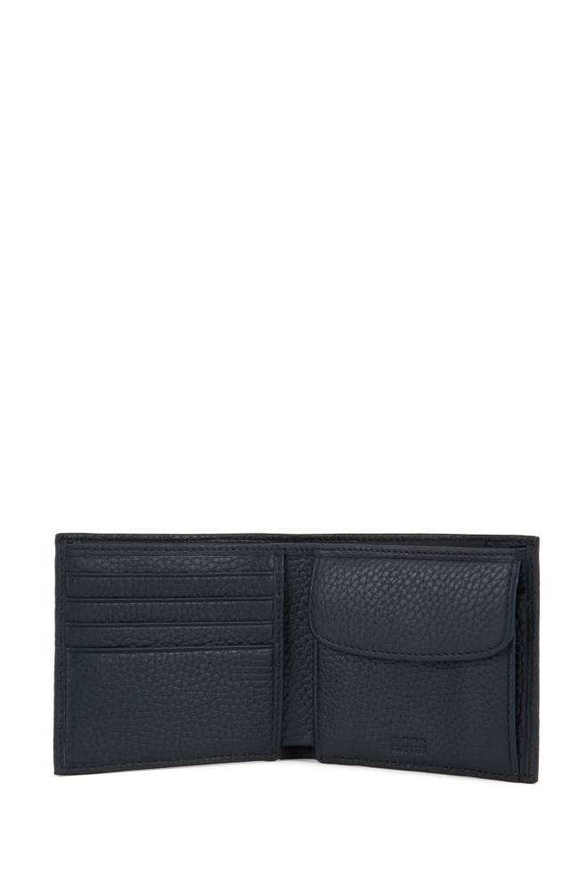 Hugo Boss Italian-leather billfold wallet Mørke Blå | 3f0gMXsM