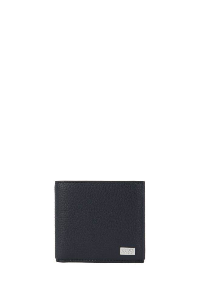 Hugo Boss Italian-leather billfold wallet Mørke Blå | 3f0gMXsM