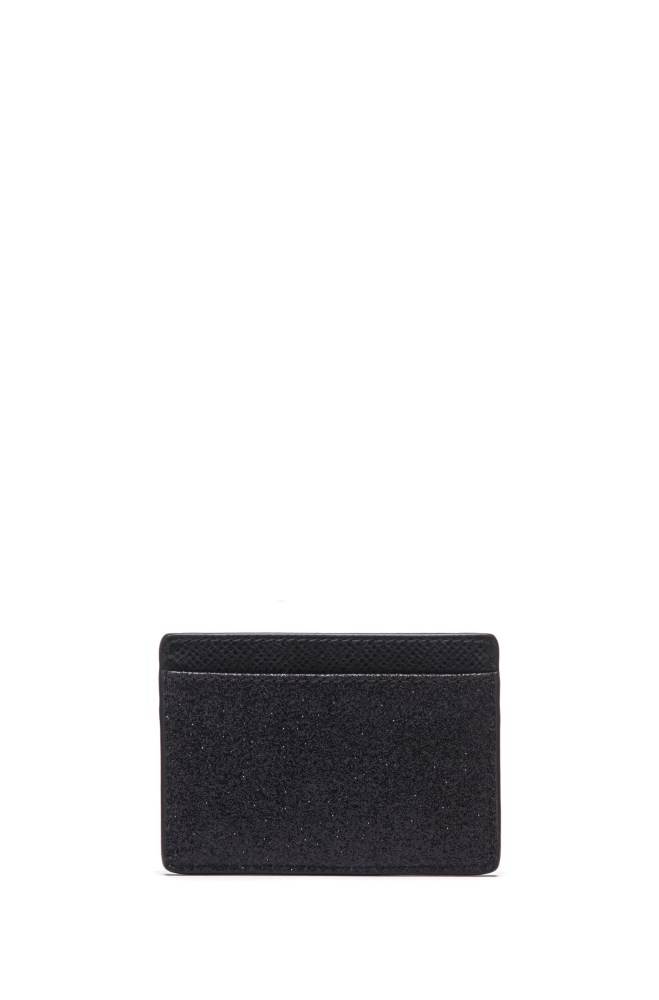 Hugo Boss Italian-leather card holder Svarte | yk5oxhA8