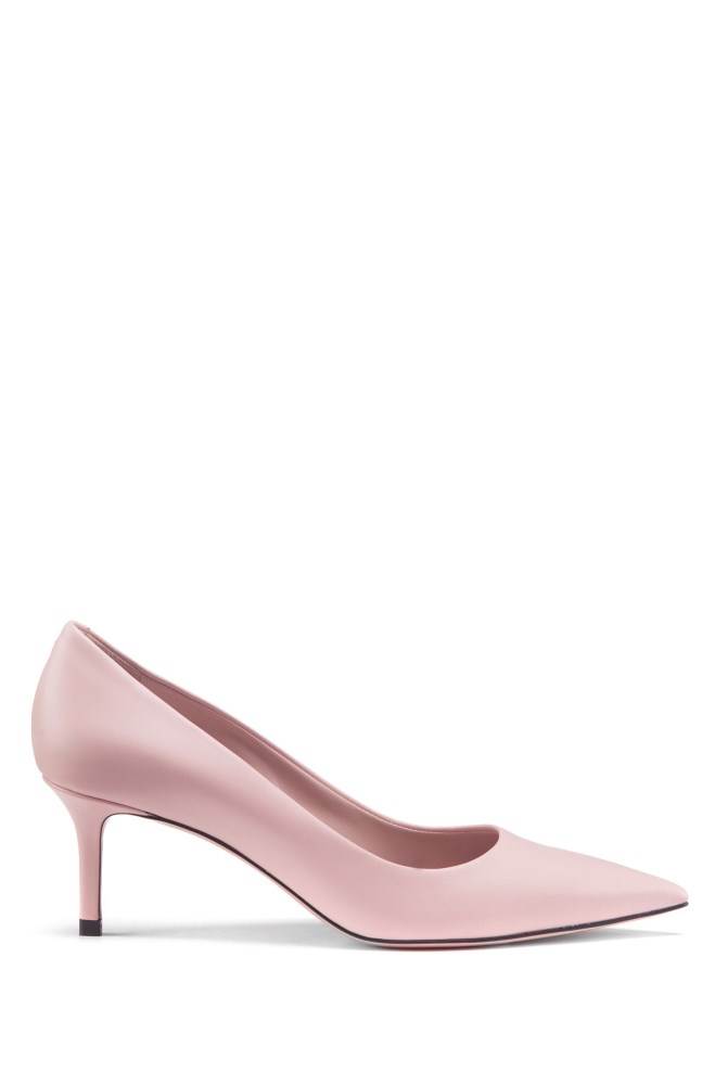 Hugo Boss Italian-leather pumps Lyse Rosa | zgGyg9N0