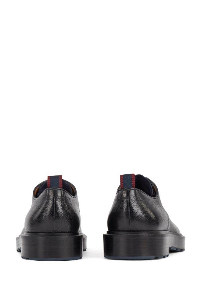 Hugo Boss Italian-made Derby shoes Mørke Blå | pNcqnVUk