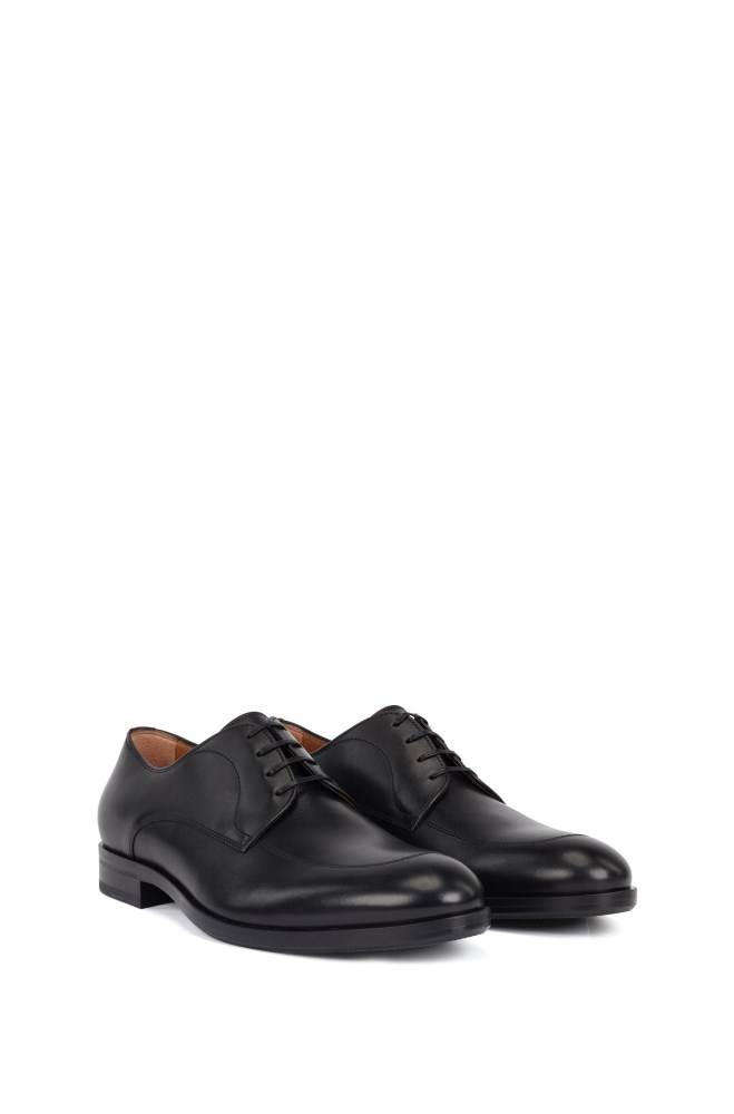 Hugo Boss Italian-made Derby shoes Svarte | NUbs3GvW