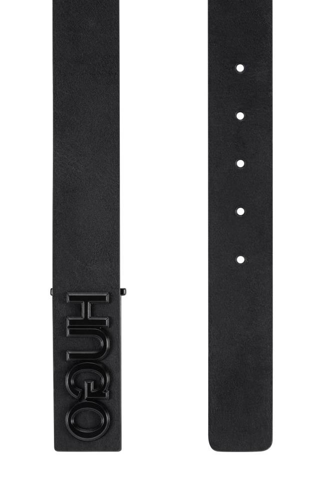 Hugo Boss Italian-made belt Svarte | 7JK8tUb8