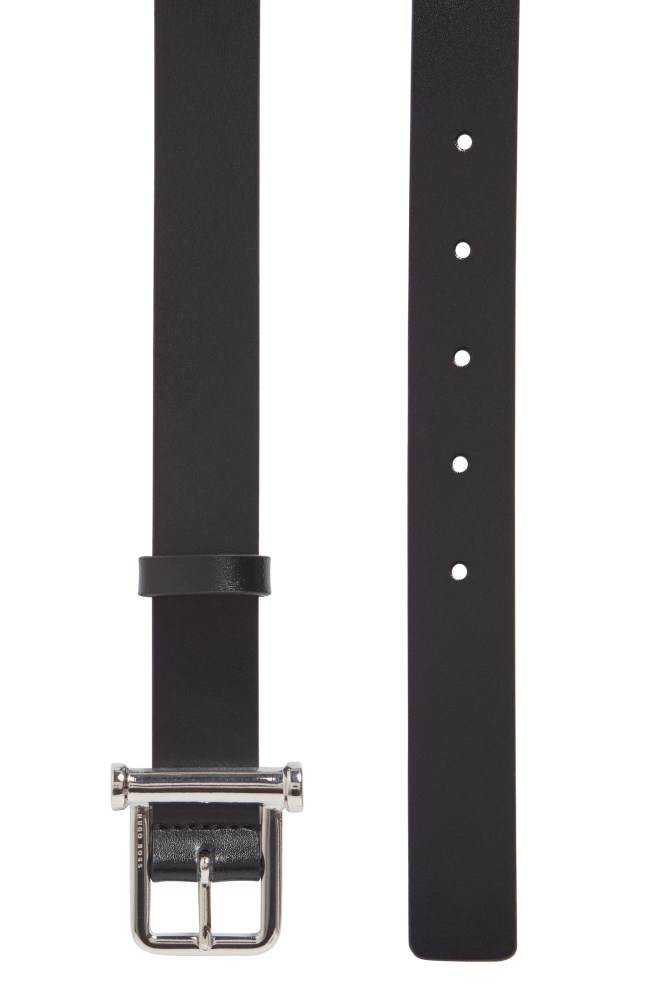 Hugo Boss Italian-made belt Svarte | a3A9vzgY