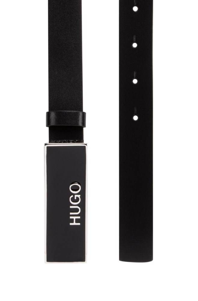 Hugo Boss Italian-made belt Svarte | wn4jncPH