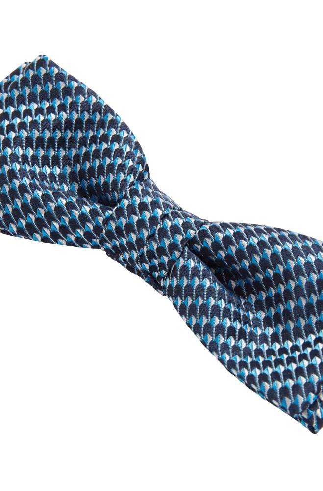 Hugo Boss Italian-made bow tie Mørke Blå | 8U77K85r