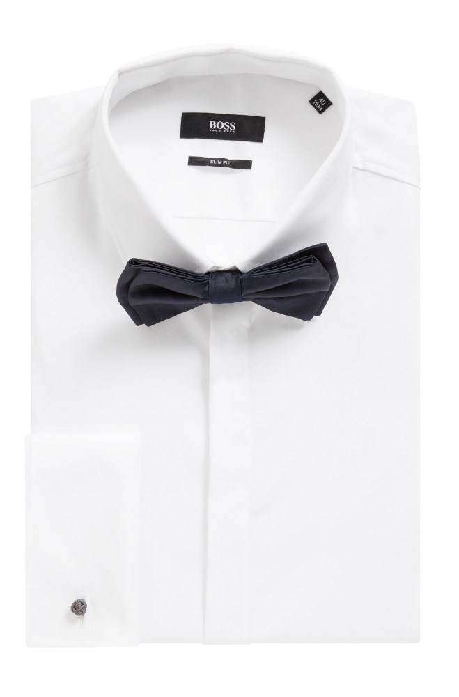 Hugo Boss Italian-made bow tie Mørke Blå | Gmmp4mK0