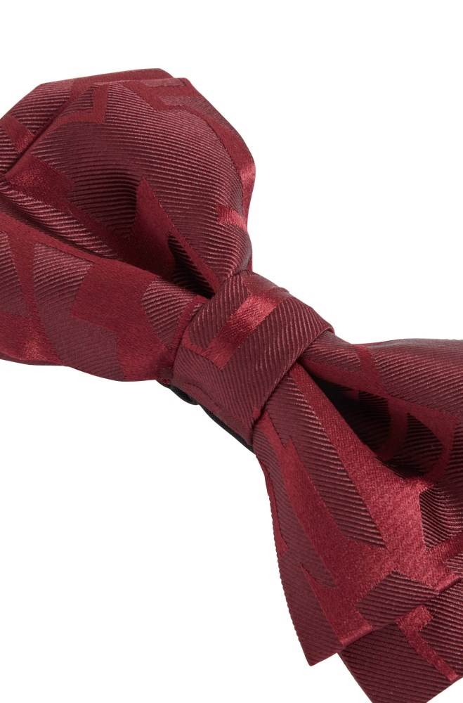 Hugo Boss Italian-made bow tie Mørke Rød | SisUV9VQ