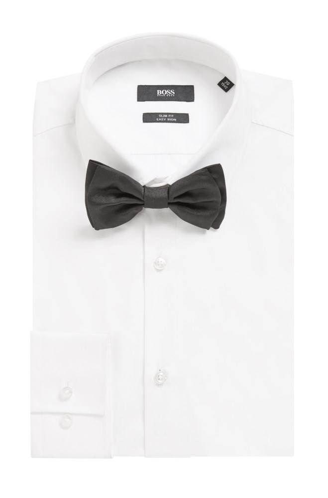 Hugo Boss Italian-made bow tie Svarte | HiTDQioA