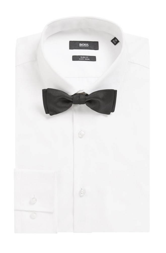 Hugo Boss Italian-made bow tie Svarte | nXaGjzg3