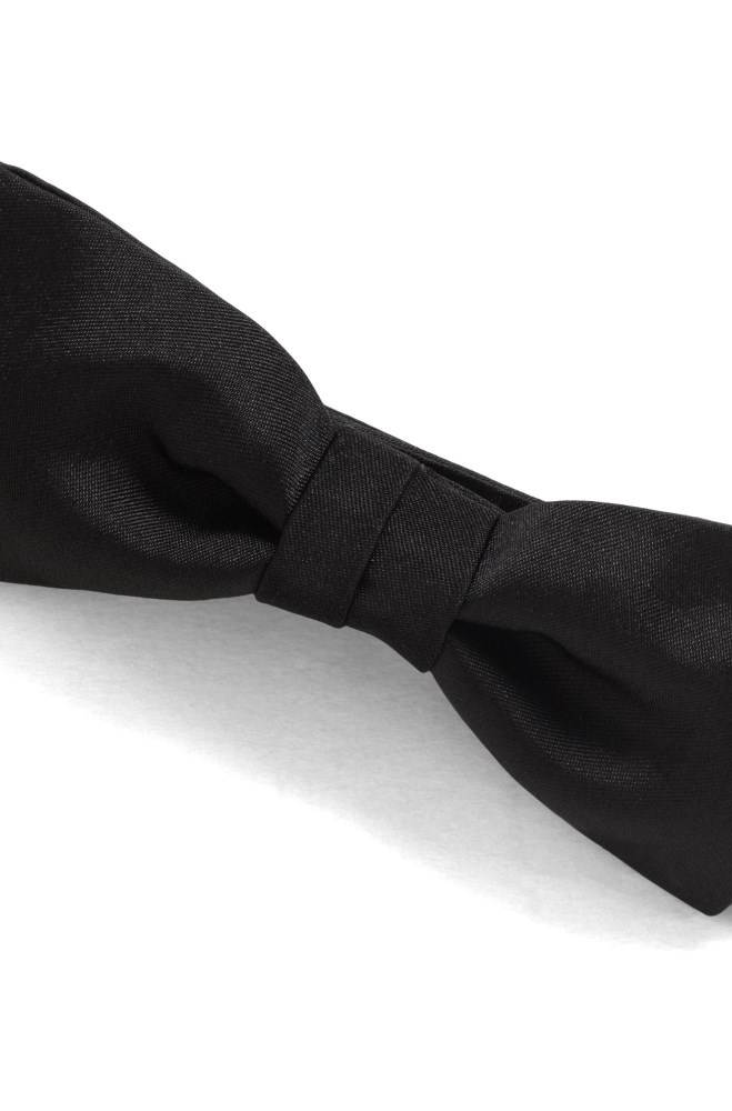 Hugo Boss Italian-made bow tie Svarte | nXaGjzg3