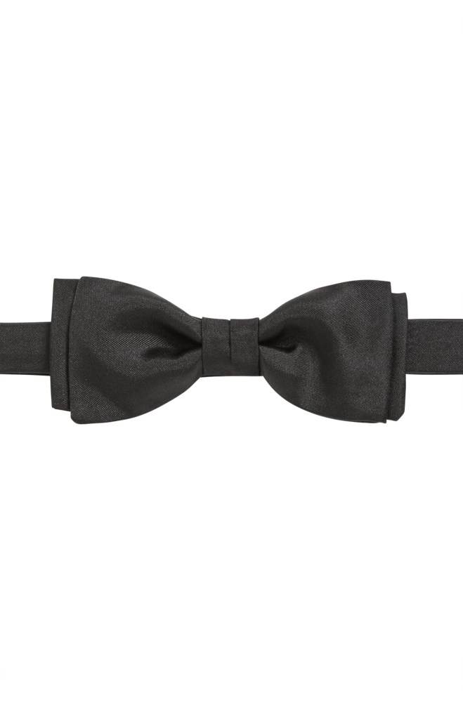 Hugo Boss Italian-made bow tie Svarte | nXaGjzg3