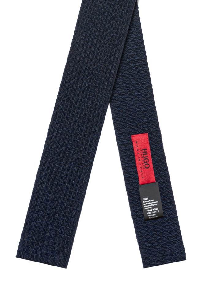 Hugo Boss Italian-made knitted tie Mørke Blå | ubIv4bJy