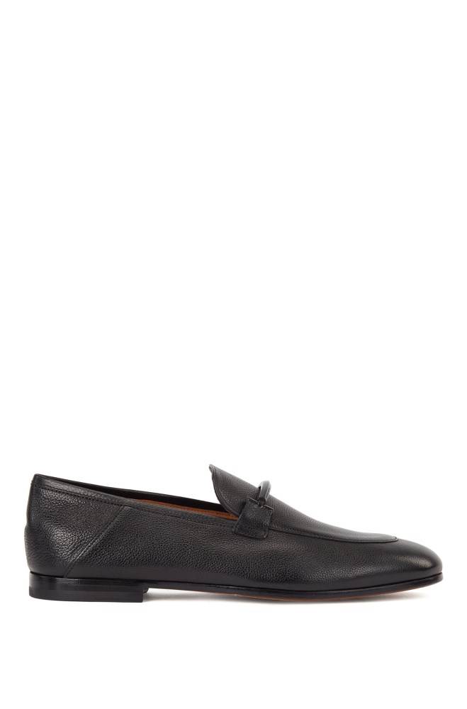 Hugo Boss Italian-made loafers Svarte | wRBnrmXh