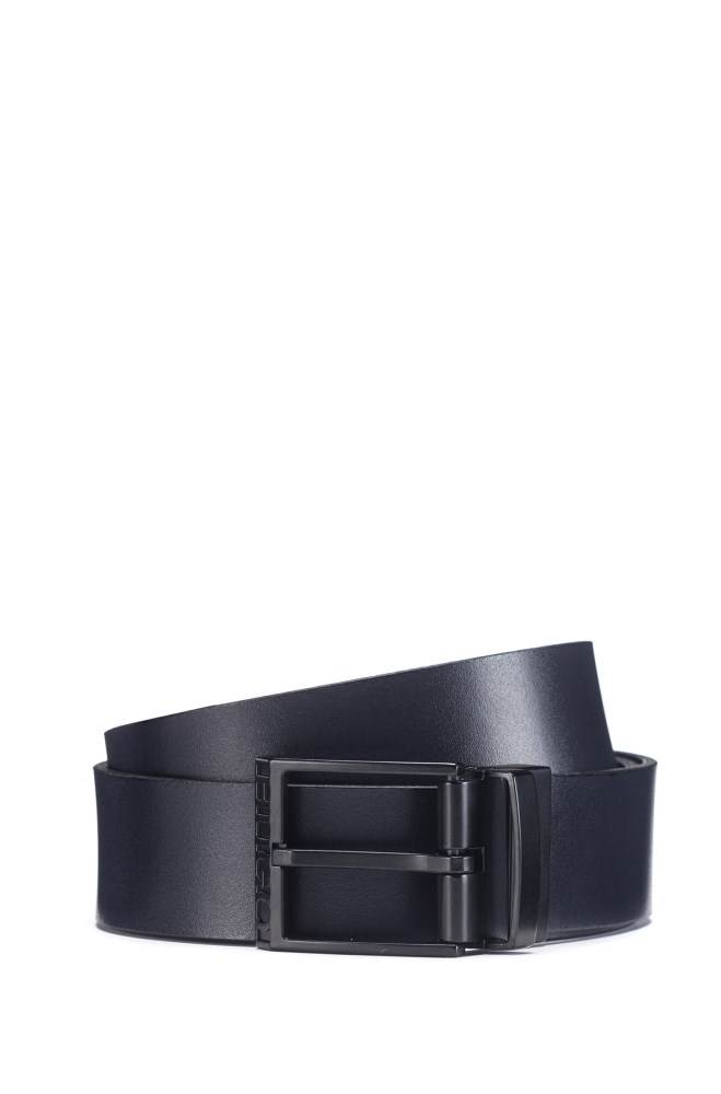 Hugo Boss Italian-made reversible belt Svarte | 4hHannbm