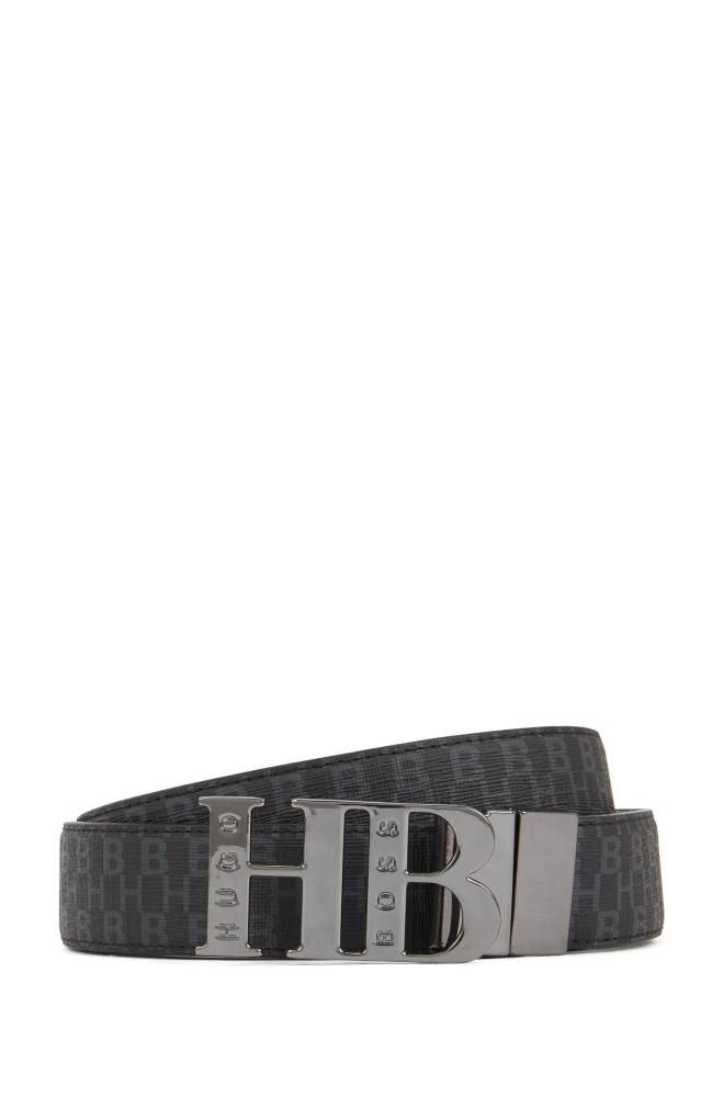 Hugo Boss Italian-made reversible belt Svarte | ZhLCXKVK