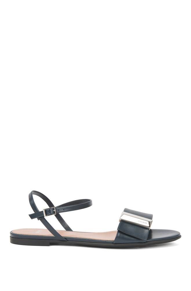 Hugo Boss Italian-made sandals Mørke Blå | d83GMZro