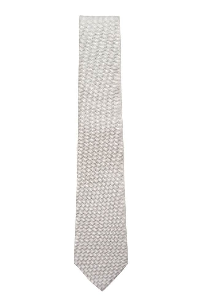 Hugo Boss Italian-made tie Hvite | 7GgJ0Jxp