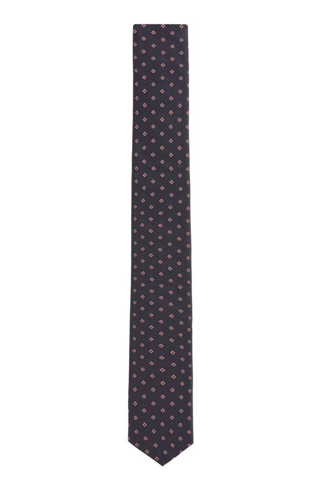 Hugo Boss Italian-made tie Mørke Blå | h0UB8pdR