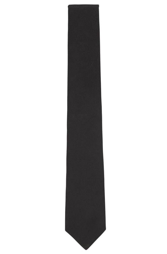 Hugo Boss Italian-made tie Svarte | 2b9S7u4N