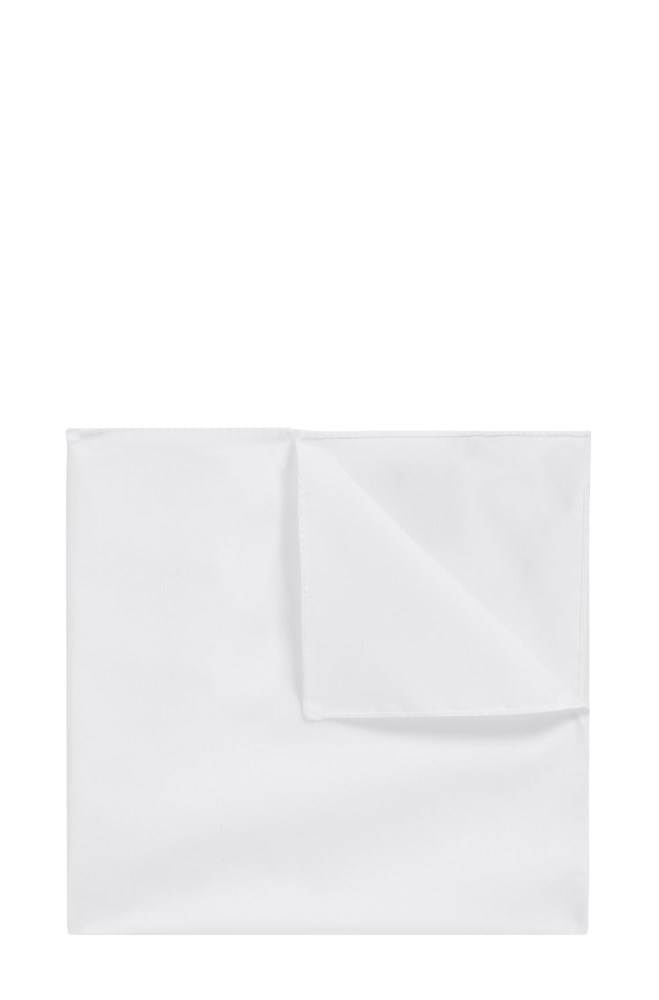 Hugo Boss Jacquard pocket square Hvite | JWwvZbMu