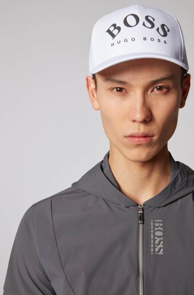 Hugo Boss Jersey cap Hvite | YgTFOqB0