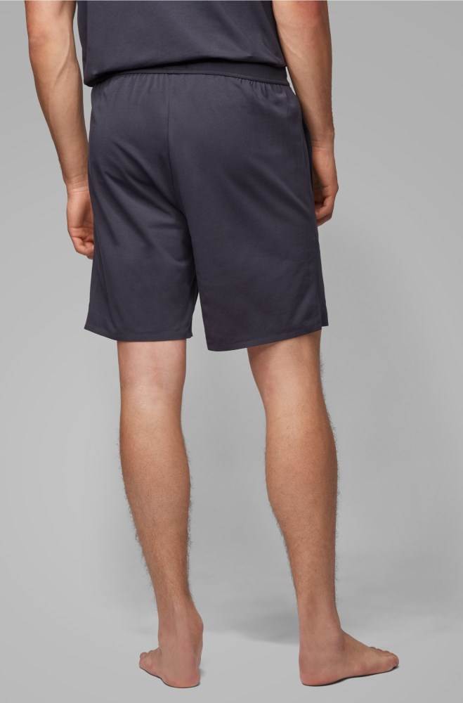 Hugo Boss Jersey pyjama shorts Mørke Blå | h38yRTvW