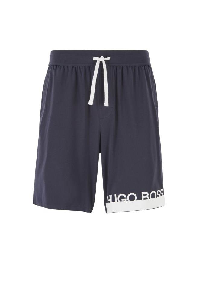 Hugo Boss Jersey pyjama shorts Mørke Blå | h38yRTvW