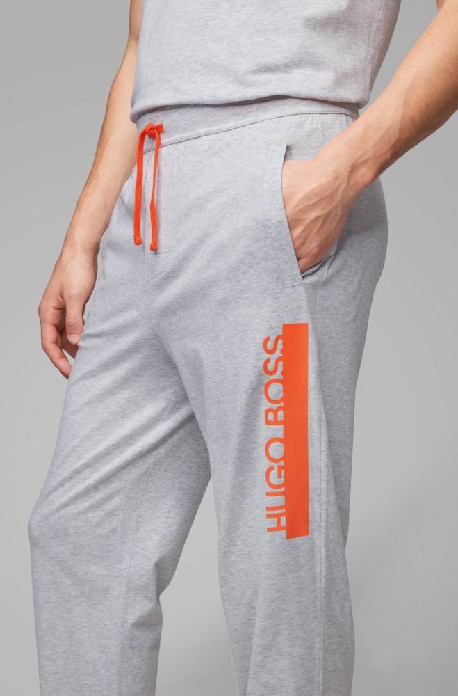 Hugo Boss Jersey pyjama trousers Grå | mDPcXGnU