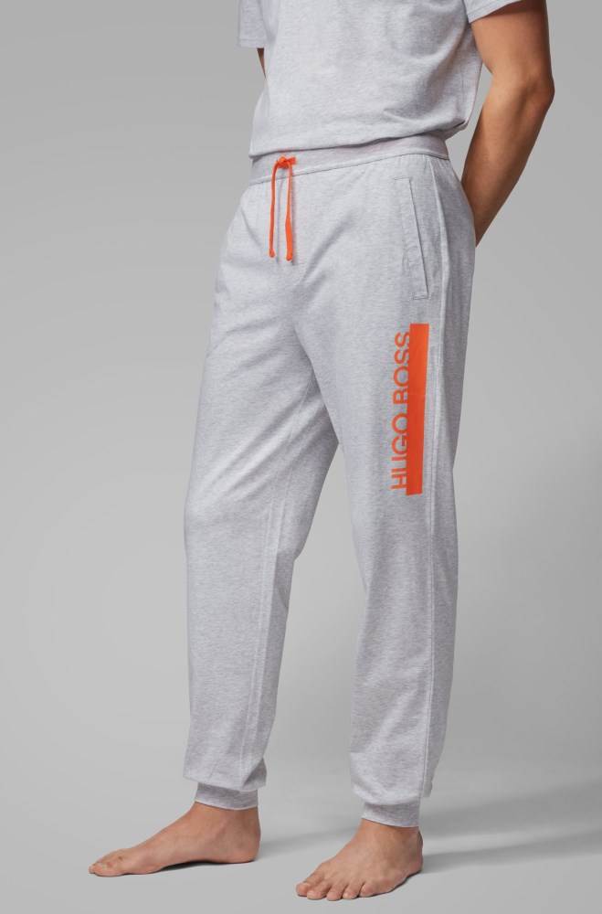 Hugo Boss Jersey pyjama trousers Grå | mDPcXGnU