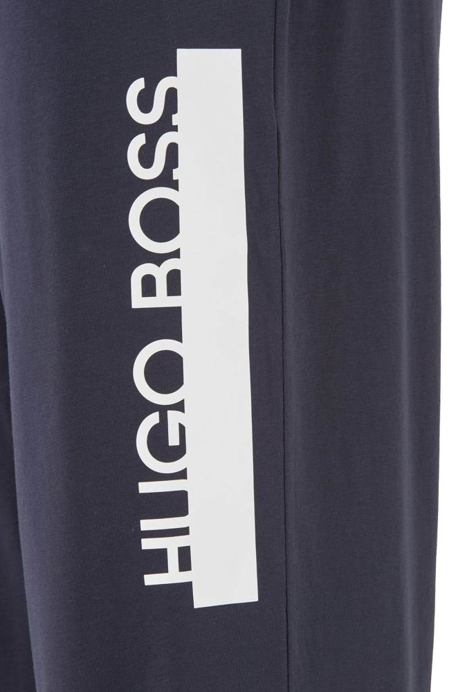 Hugo Boss Jersey pyjama trousers Mørke Blå | CQm8F70R