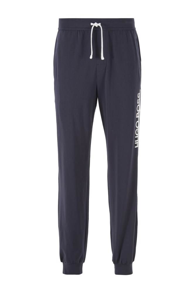 Hugo Boss Jersey pyjama trousers Mørke Blå | CQm8F70R