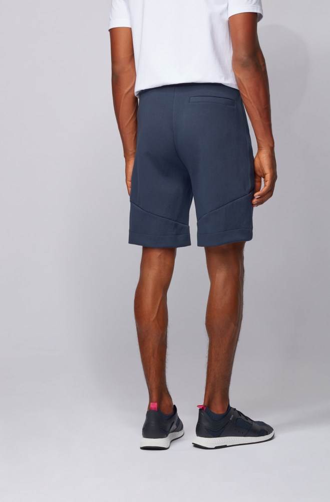 Hugo Boss Jersey shorts Mørke Blå | IUJ0EU3d