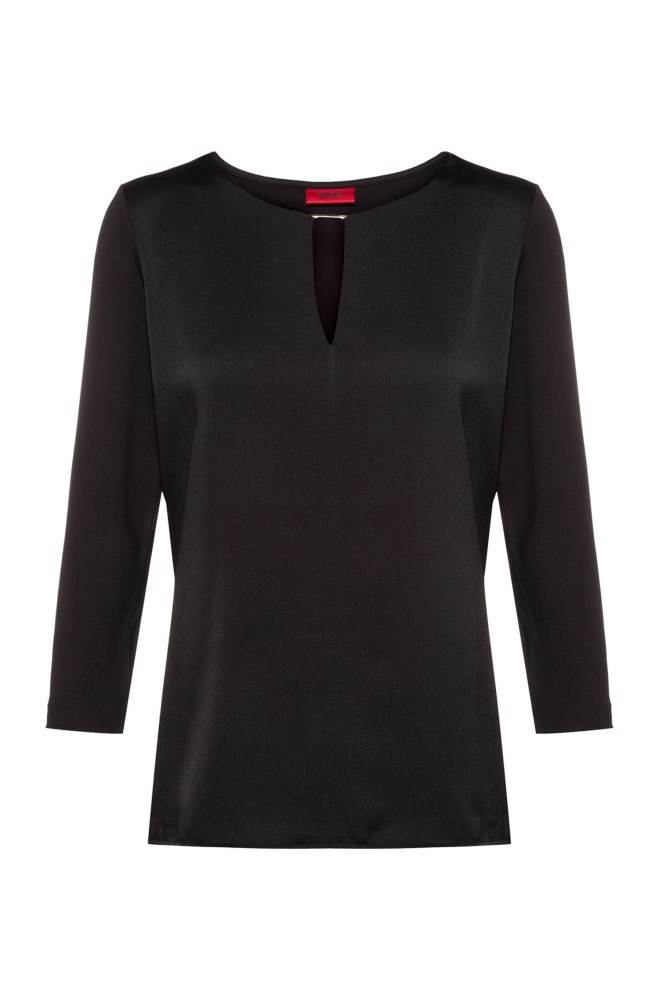 Hugo Boss Jersey top Svarte | WQvtbTUu